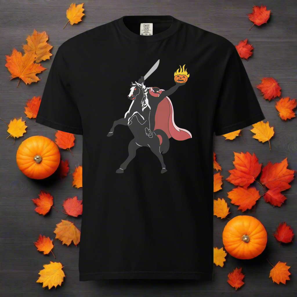 Headless Horseman | Heavyweight Cotton T-Shirt Heavyweight T-Shirt Syntax & Alchemy Black S 