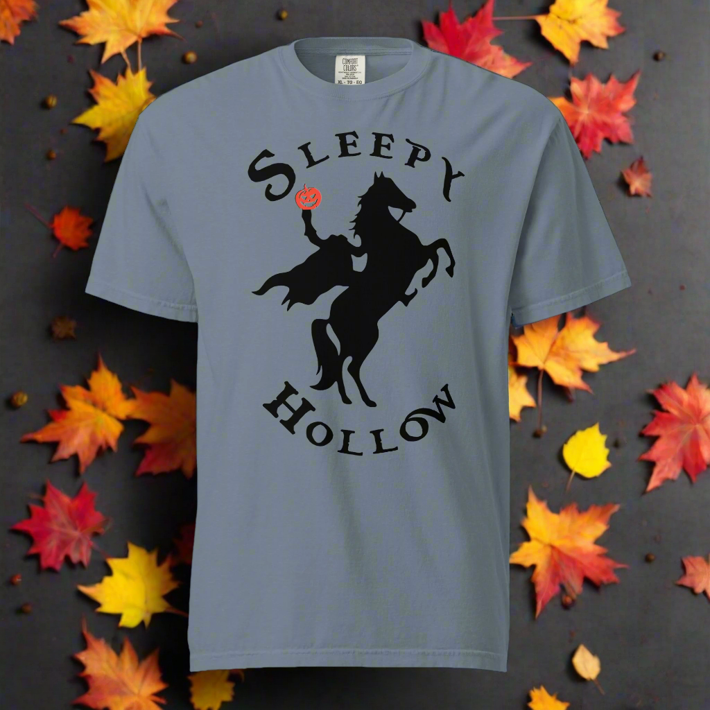 Sleepy Hollow Horseman | Heavyweight Cotton T-Shirt Heavyweight T-Shirt Syntax & Alchemy Blue Jean S 