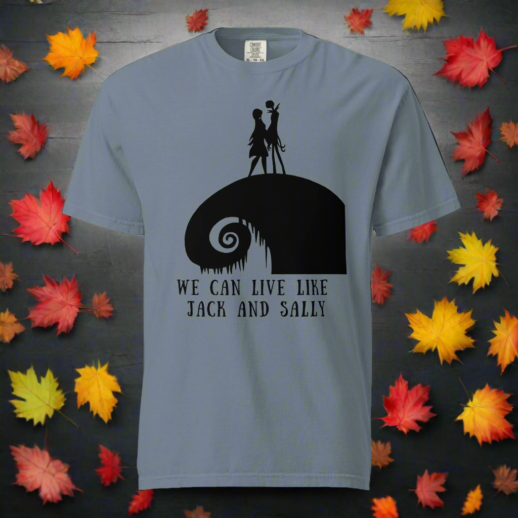 Jack & Sally | Heavyweight Cotton T-Shirt Heavyweight T-Shirt Syntax & Alchemy Blue Jean S 