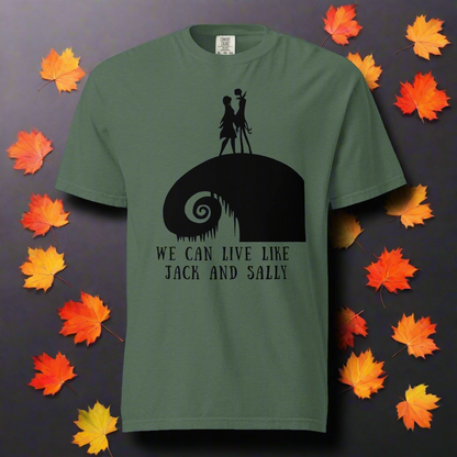 Jack & Sally | Heavyweight Cotton T-Shirt Heavyweight T-Shirt Syntax & Alchemy Blue Spruce S 