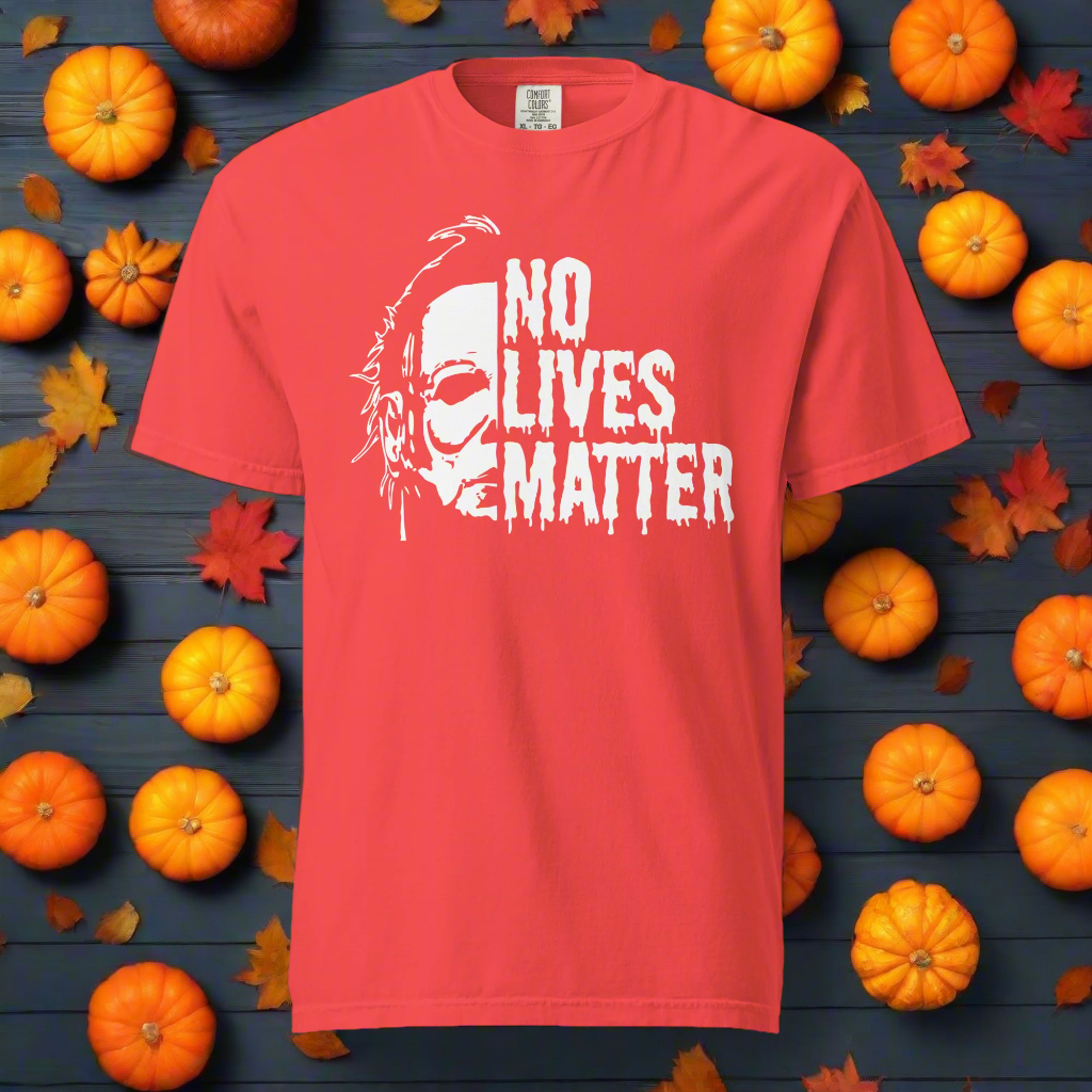 No Lives Matter | Heavyweight Cotton T-Shirt Heavyweight T-Shirt Syntax & Alchemy Paprika S 