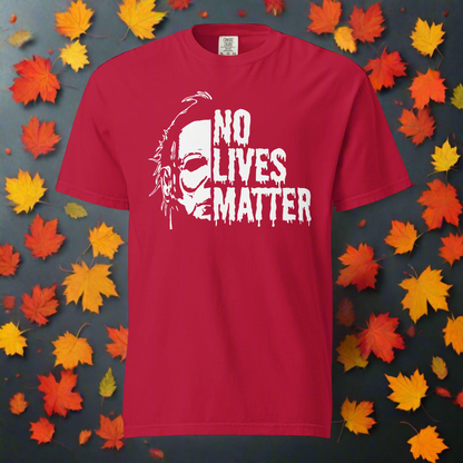 No Lives Matter | Heavyweight Cotton T-Shirt Heavyweight T-Shirt Syntax & Alchemy Red S 