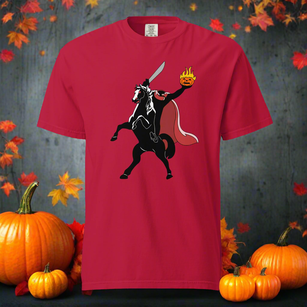 Headless Horseman | Heavyweight Cotton T-Shirt Heavyweight T-Shirt Syntax & Alchemy Red S 