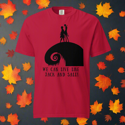 Jack & Sally | Heavyweight Cotton T-Shirt Heavyweight T-Shirt Syntax & Alchemy Red S 