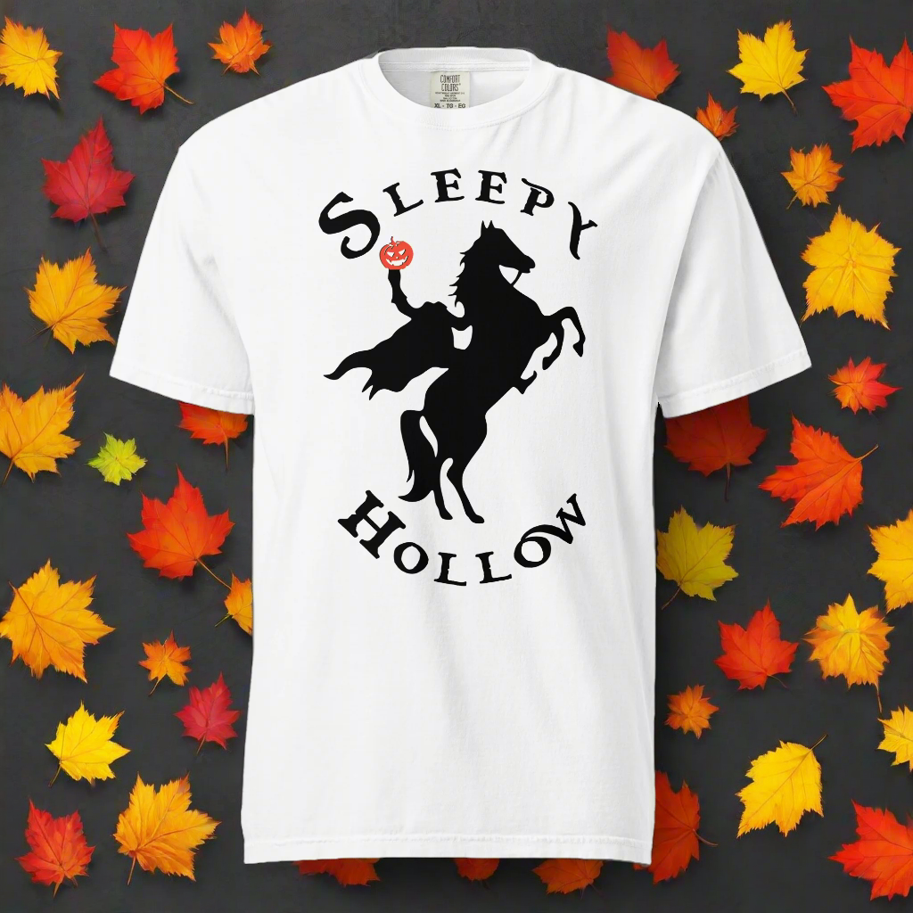 Sleepy Hollow Horseman | Heavyweight Cotton T-Shirt Heavyweight T-Shirt Syntax & Alchemy White S 