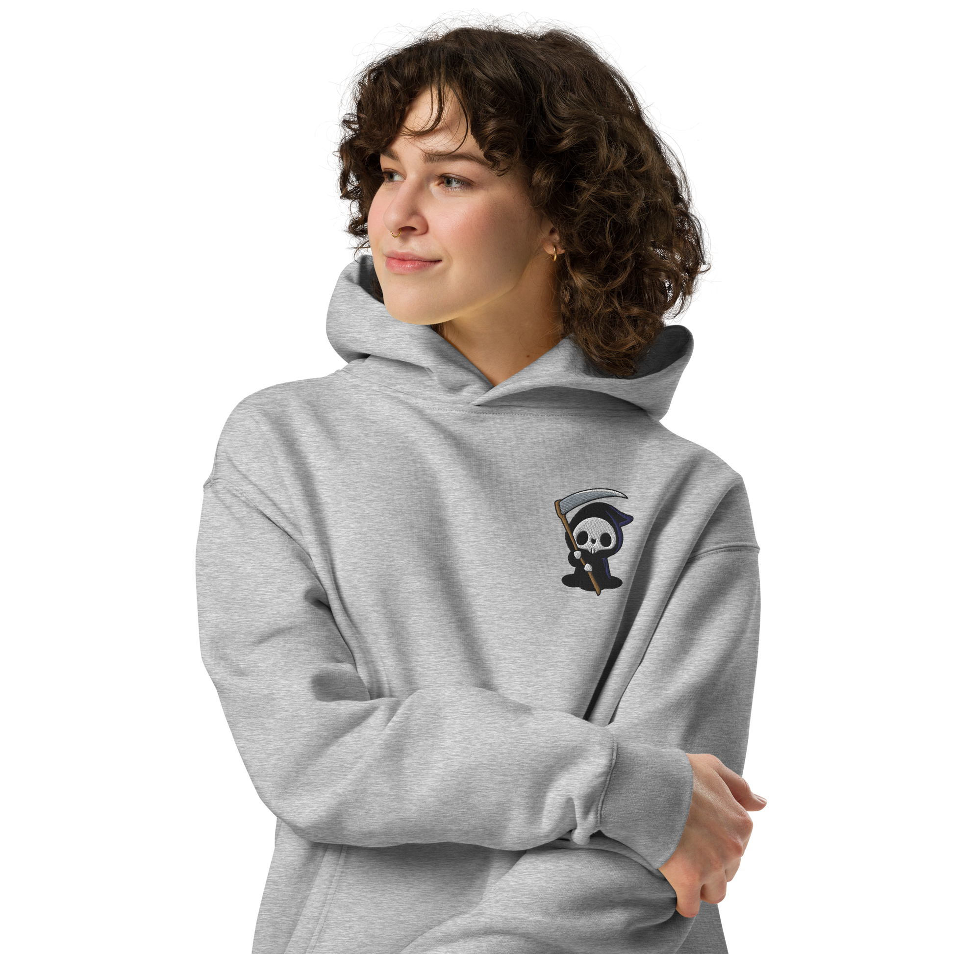 Grim Reaper | Oversized Fleece Hoodie Oversized Fleece Hoodie Syntax & Alchemy   