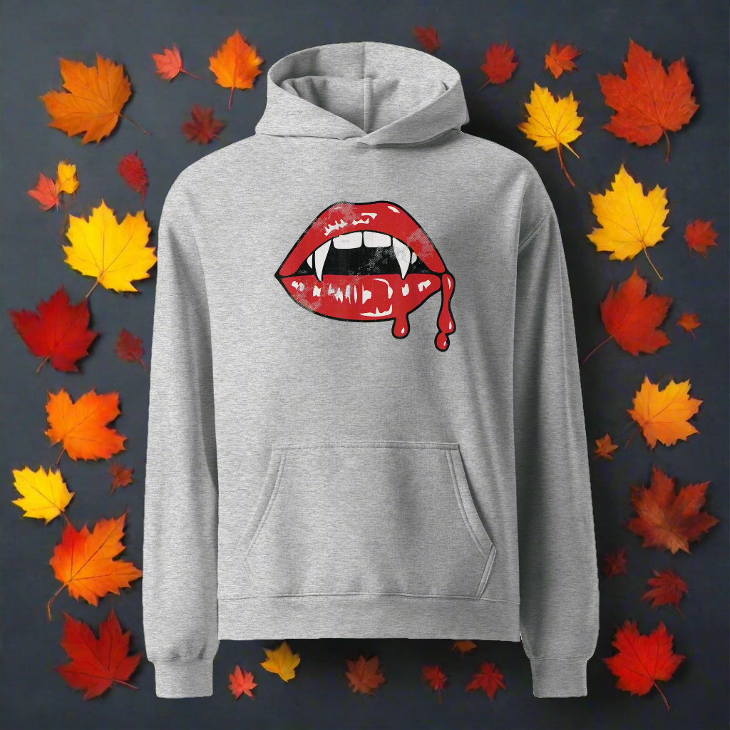 Vampire Kiss | Oversized Fleece Hoodie Oversized Fleece Hoodie Syntax & Alchemy   