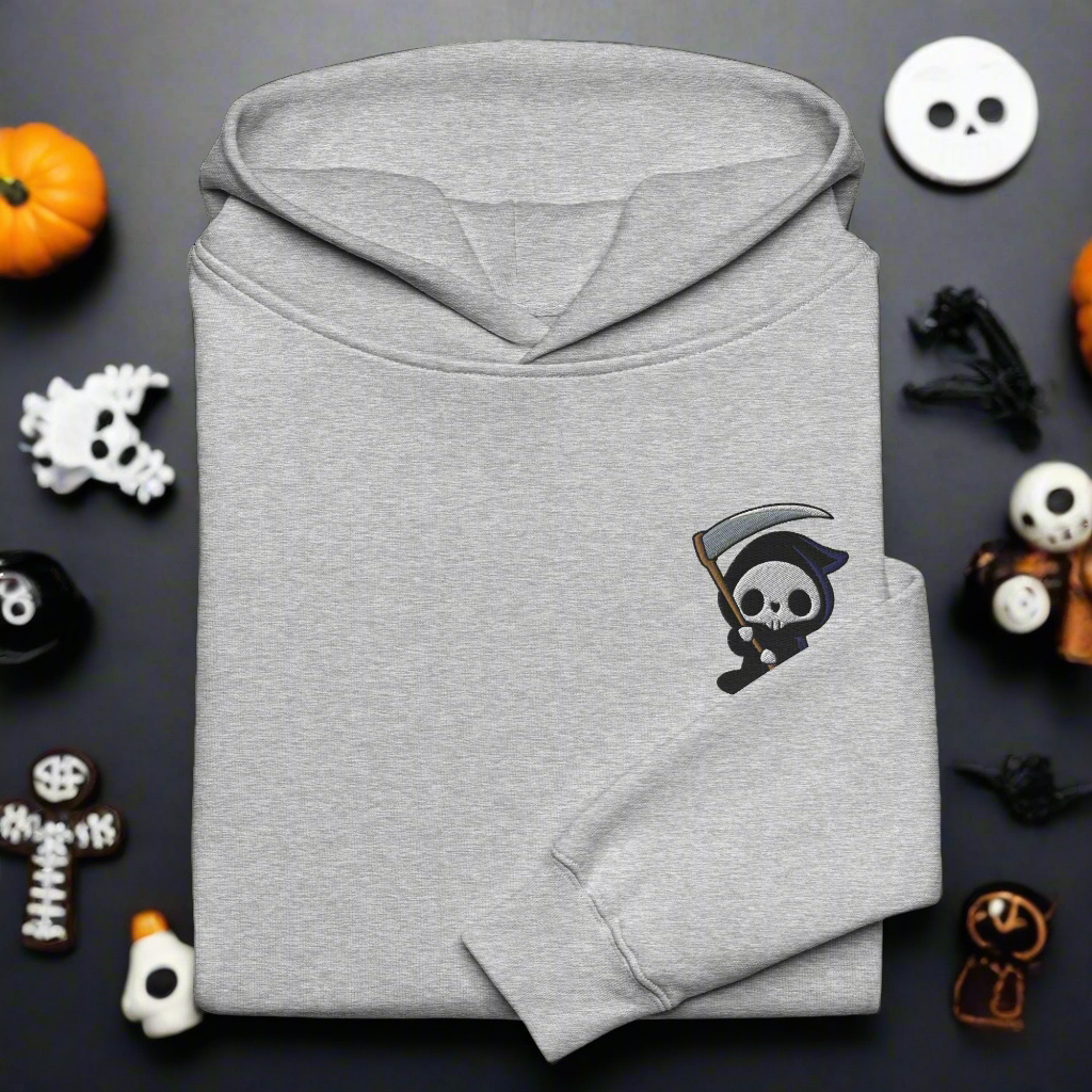 Grim Reaper | Oversized Fleece Hoodie Oversized Fleece Hoodie Syntax & Alchemy Athletic Heather S 