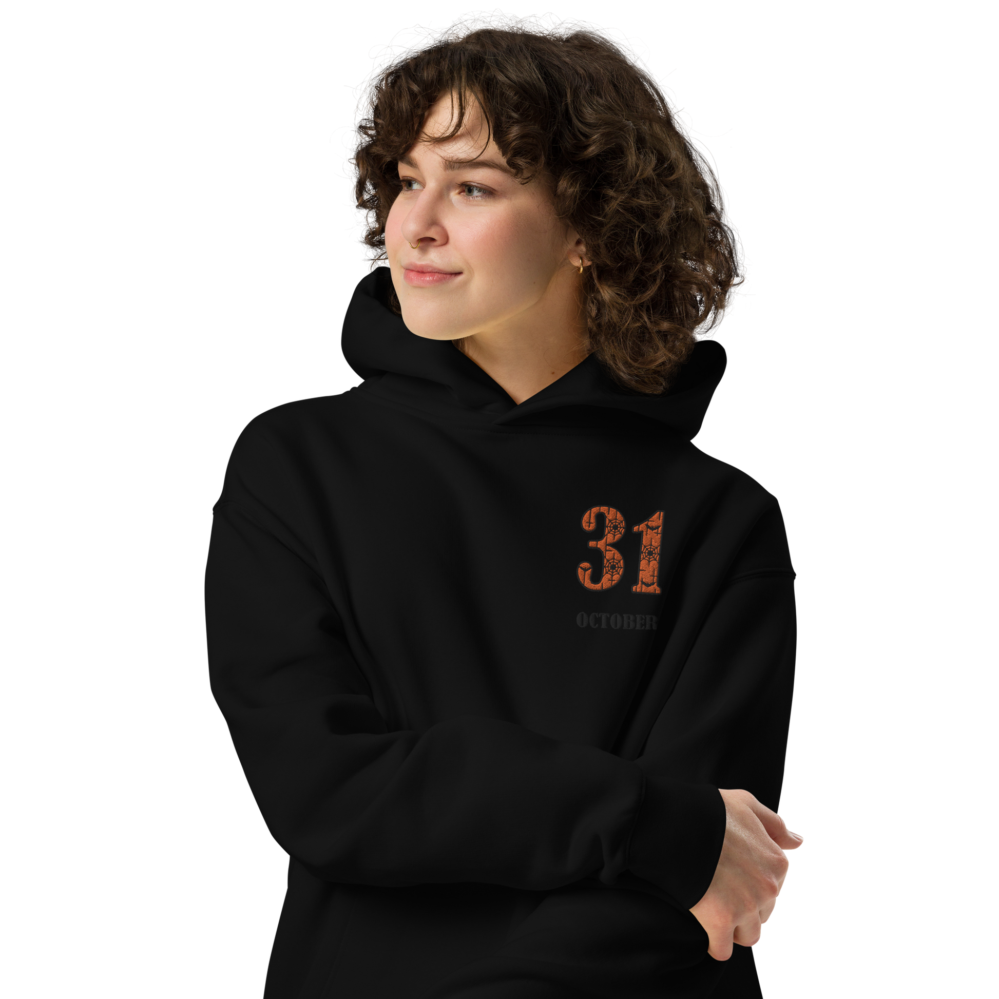 31 October | Oversized Fleece Hoodie | Embroidered Oversized Fleece Hoodie Syntax & Alchemy   