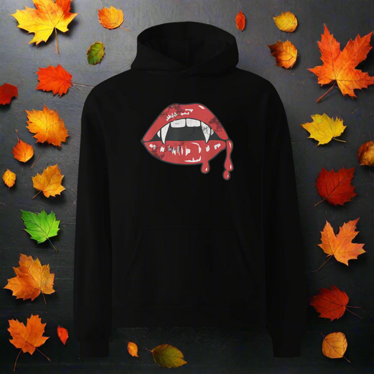 Vampire Kiss | Oversized Fleece Hoodie Oversized Fleece Hoodie Syntax & Alchemy   