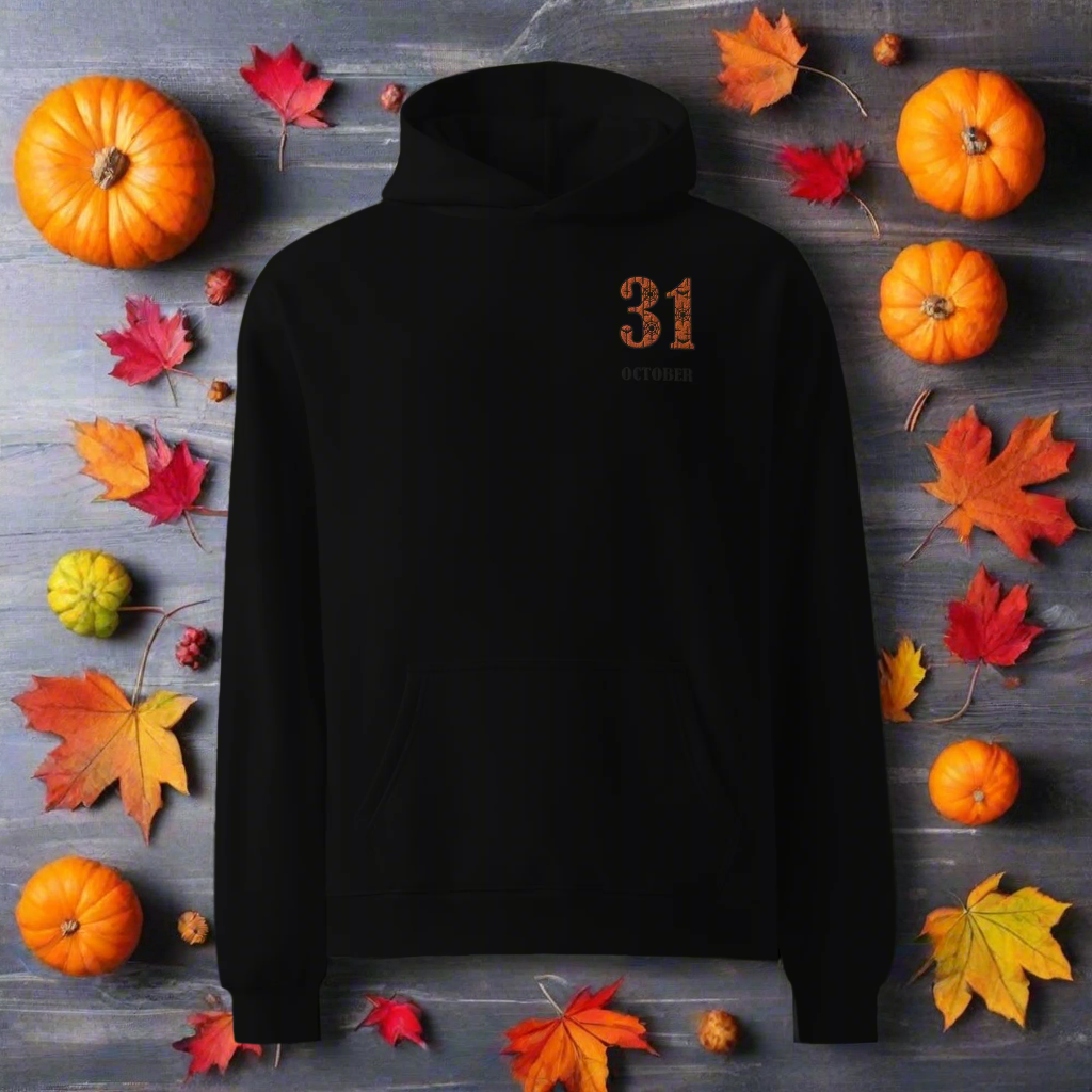 31 October | Oversized Fleece Hoodie | Embroidered Oversized Fleece Hoodie Syntax & Alchemy   