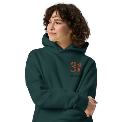 31 October | Oversized Fleece Hoodie | Embroidered Oversized Fleece Hoodie Syntax & Alchemy   