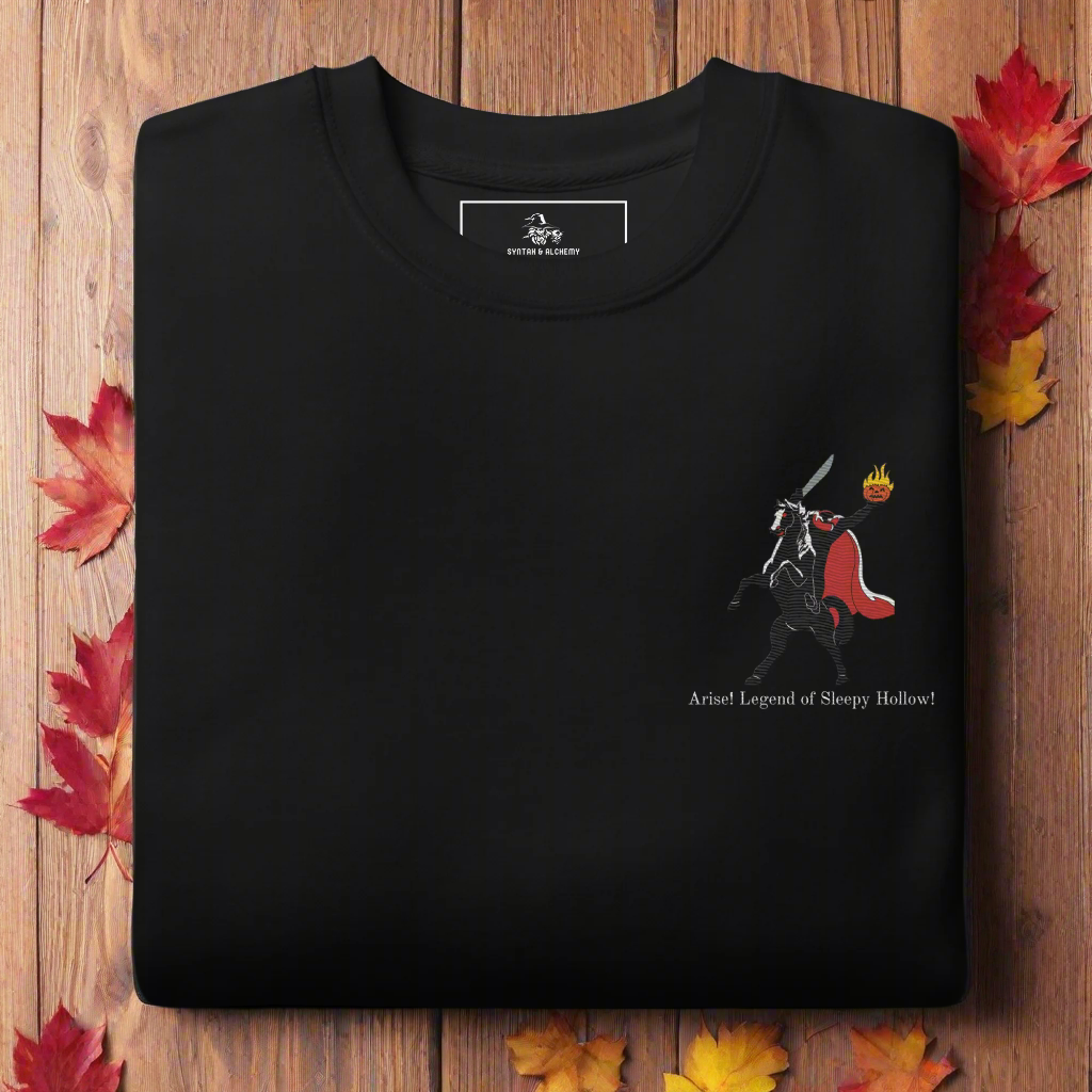 Legend of Sleepy Hollow | Soft-Wash Sweatshirt | Embroidered | White Variant | Pumpkins Soft-Wash Sweatshirt Syntax & Alchemy Black S 