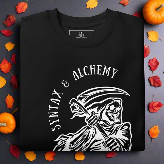 Grim Syntax | Soft-Wash Sweatshirt | White Variant Soft-Wash Sweatshirt Syntax & Alchemy Black S 