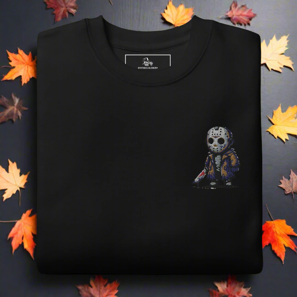 Jason Vorhees | Soft-Wash Sweatshirt | Embroidered Soft-Wash Sweatshirt Syntax & Alchemy Black S 