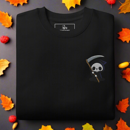 Grim Reaper | Soft-Wash Sweatshirt | Embroidered Soft-Wash Sweatshirt Syntax & Alchemy Black S 