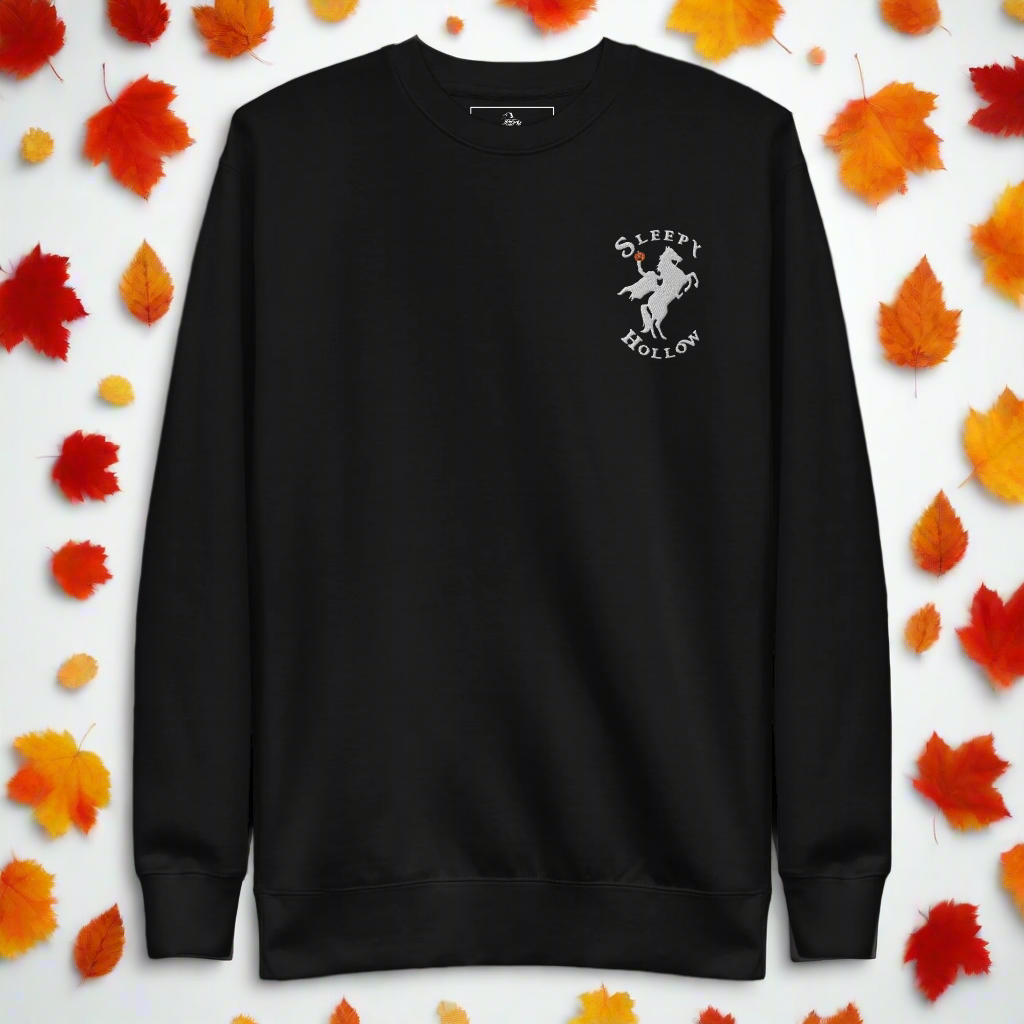 Sleepy Hollow Horseman | Soft-Wash Sweatshirt | Embroidered | White Variant Soft-Wash Sweatshirt Syntax & Alchemy   