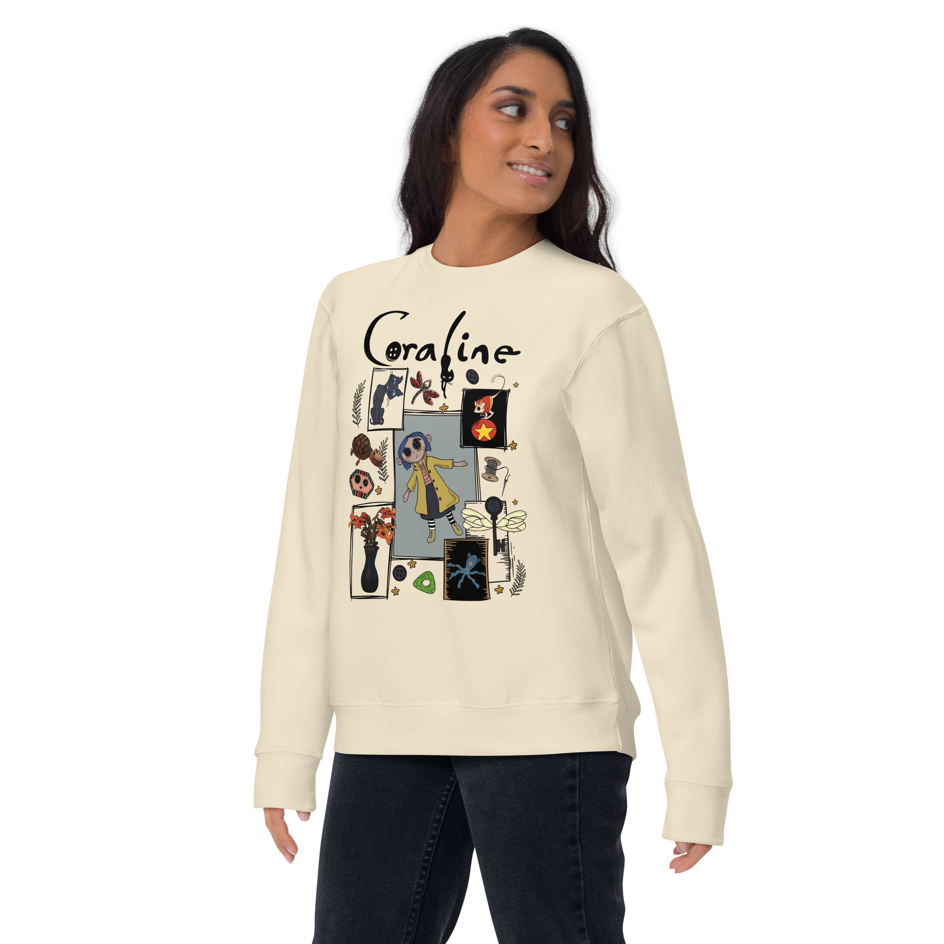 Coraline Collage | Soft-Wash Sweatshirt Soft-Wash Sweatshirt Syntax & Alchemy   