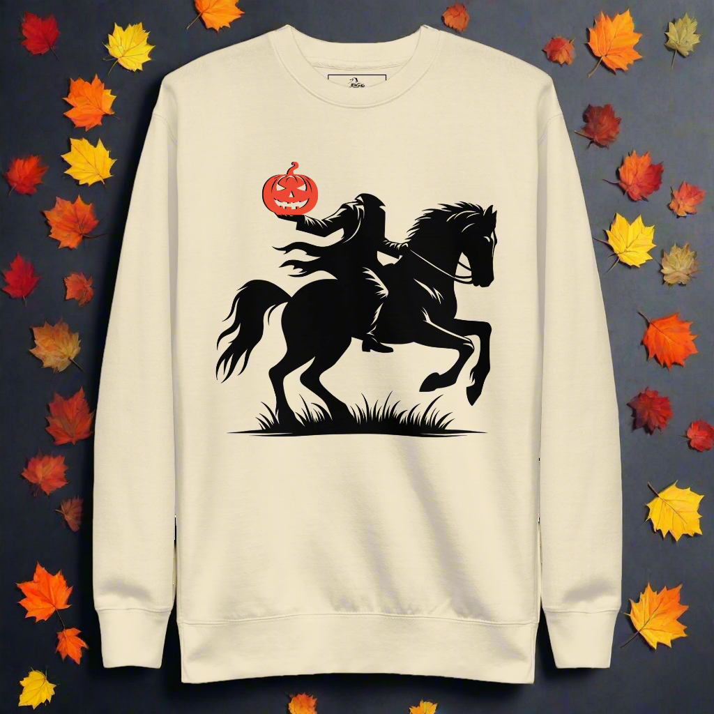 Headless Horseman Pumpkin Head | Soft-Wash Sweatshirt Soft-Wash Sweatshirt Syntax & Alchemy   