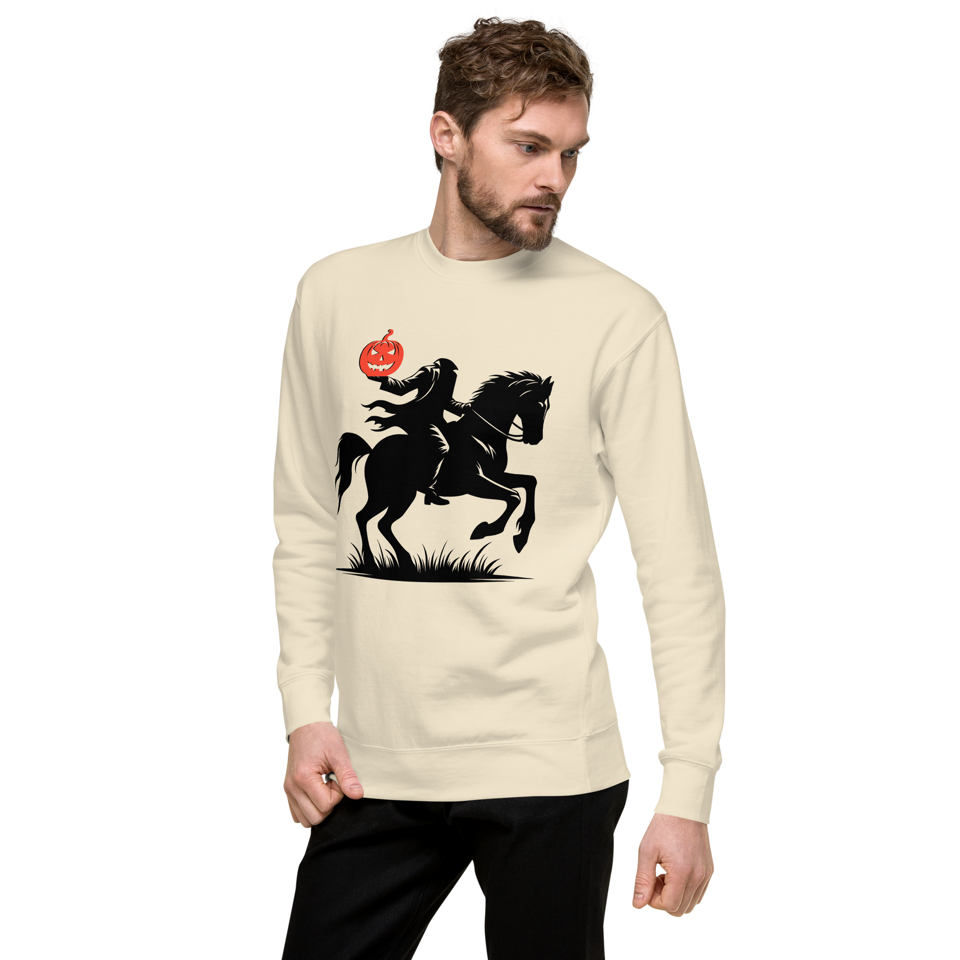 Headless Horseman Pumpkin Head | Soft-Wash Sweatshirt Soft-Wash Sweatshirt Syntax & Alchemy   