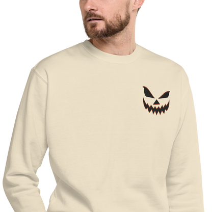 Smiling Jack O Lantern | Soft-Wash Sweatshirt | Embroidered Soft-Wash Sweatshirt Syntax & Alchemy   