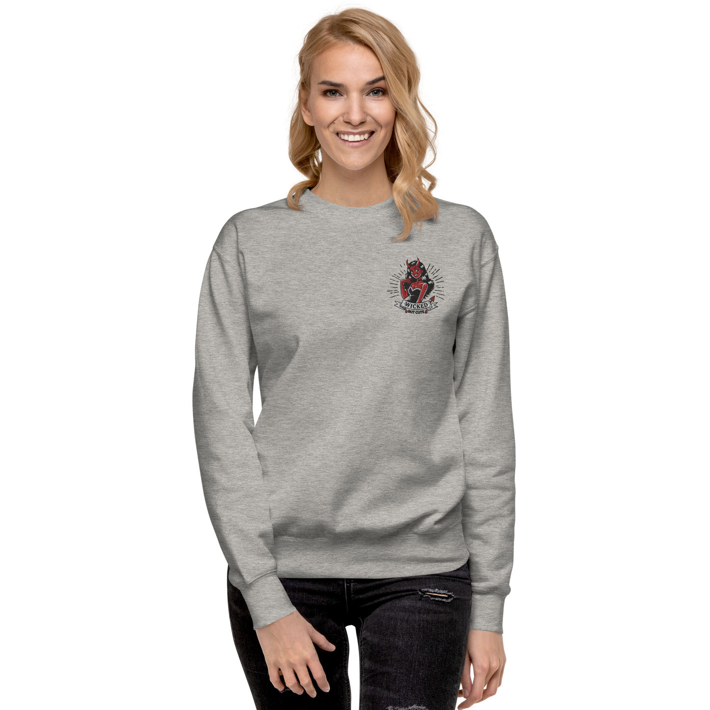 Wicked But Cute | Soft-Wash Sweatshirt | Embroidered Soft-Wash Sweatshirt Syntax & Alchemy   