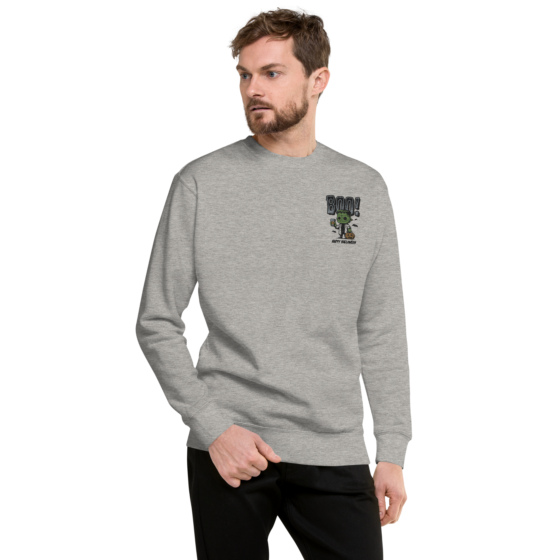 Frankenstein Boo | Soft-Wash Sweatshirt | Embroidered Soft-Wash Sweatshirt Syntax & Alchemy   