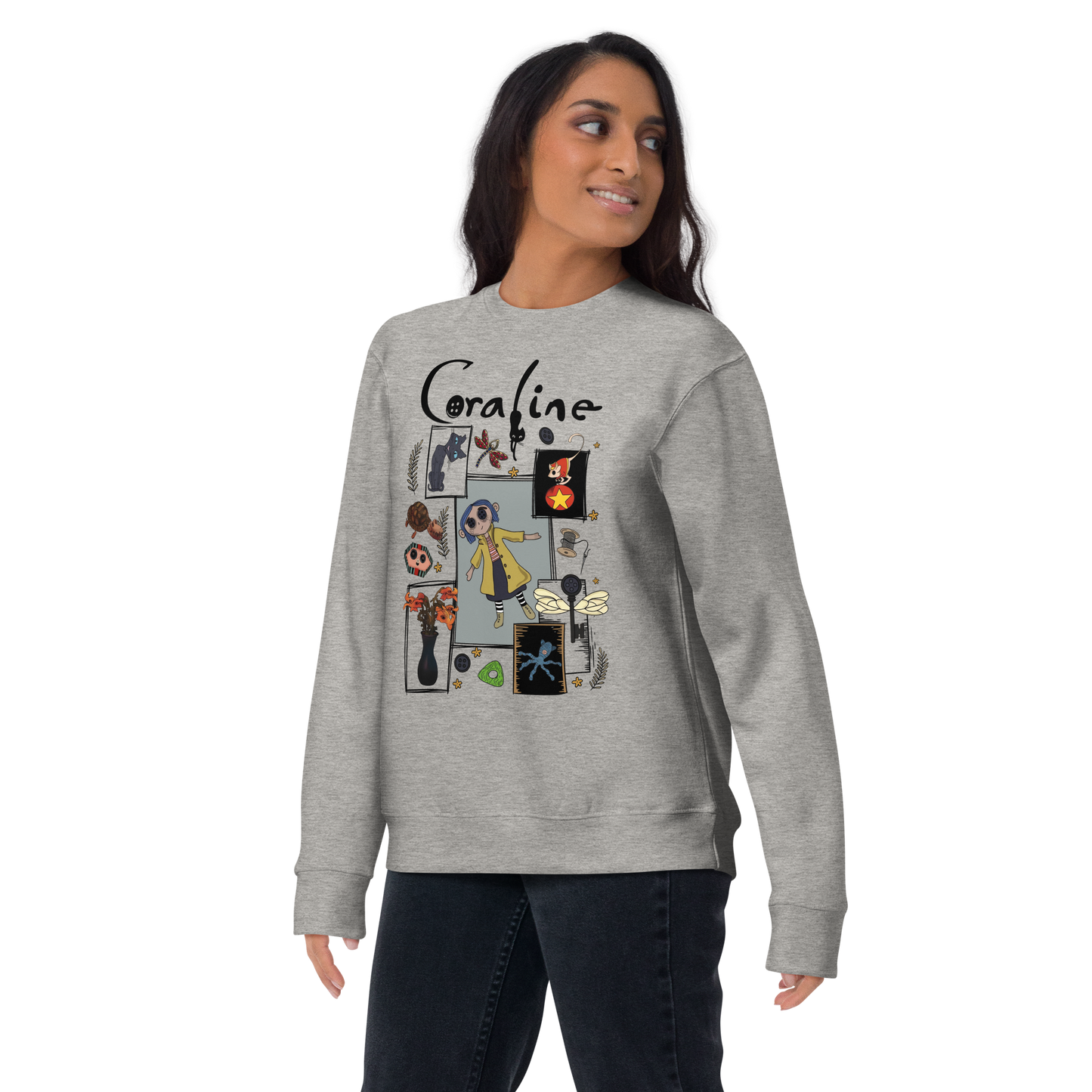 Coraline Collage | Soft-Wash Sweatshirt Soft-Wash Sweatshirt Syntax & Alchemy   