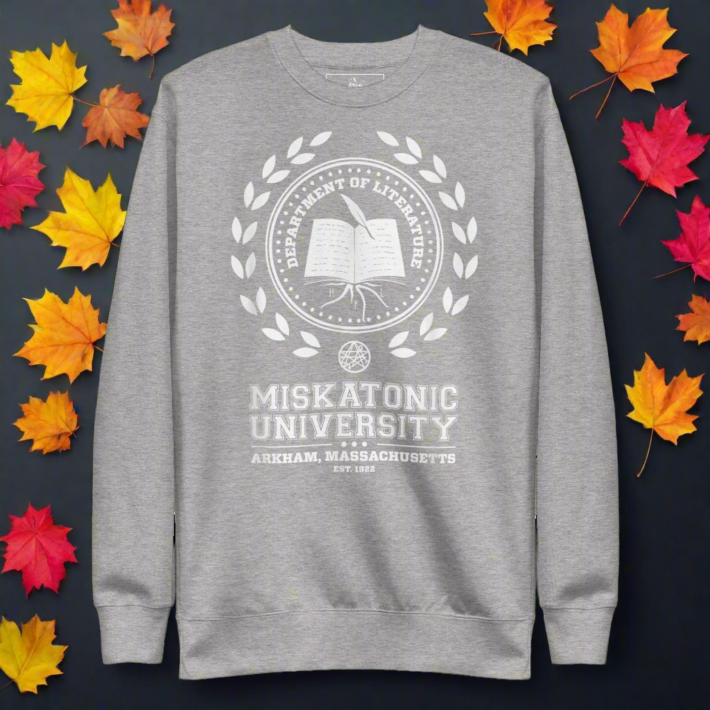 Miskatonic University | Soft-Wash Sweatshirt Soft-Wash Sweatshirt Syntax & Alchemy Carbon Grey S 