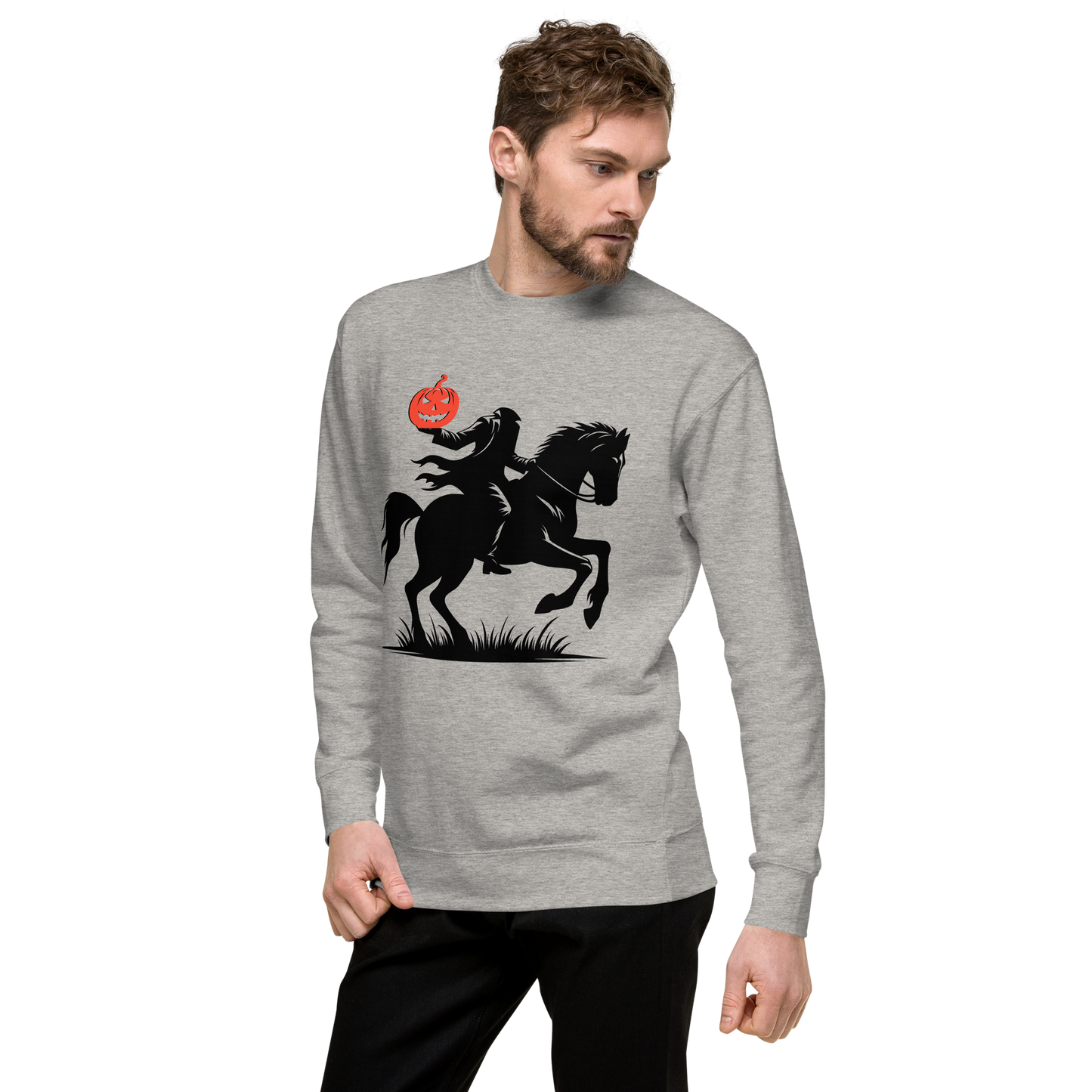 Headless Horseman Pumpkin Head | Soft-Wash Sweatshirt Soft-Wash Sweatshirt Syntax & Alchemy   