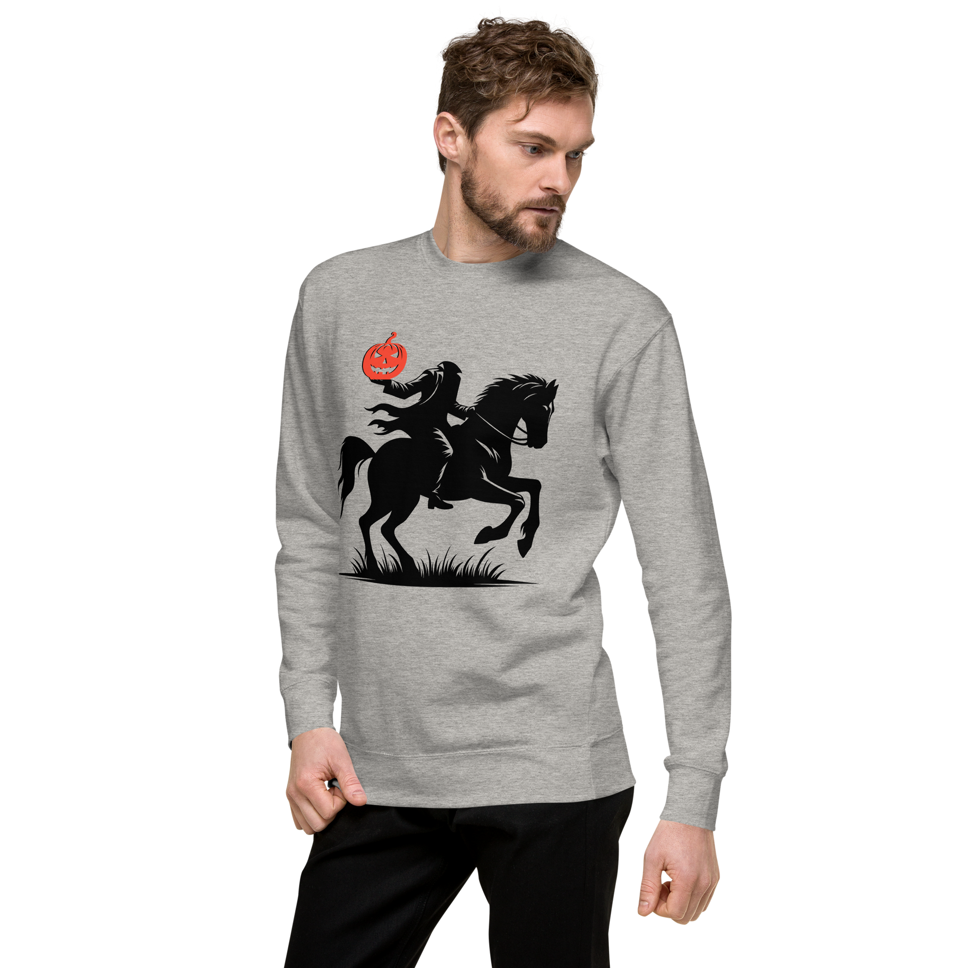 Headless Horseman Pumpkin Head | Soft-Wash Sweatshirt Soft-Wash Sweatshirt Syntax & Alchemy   