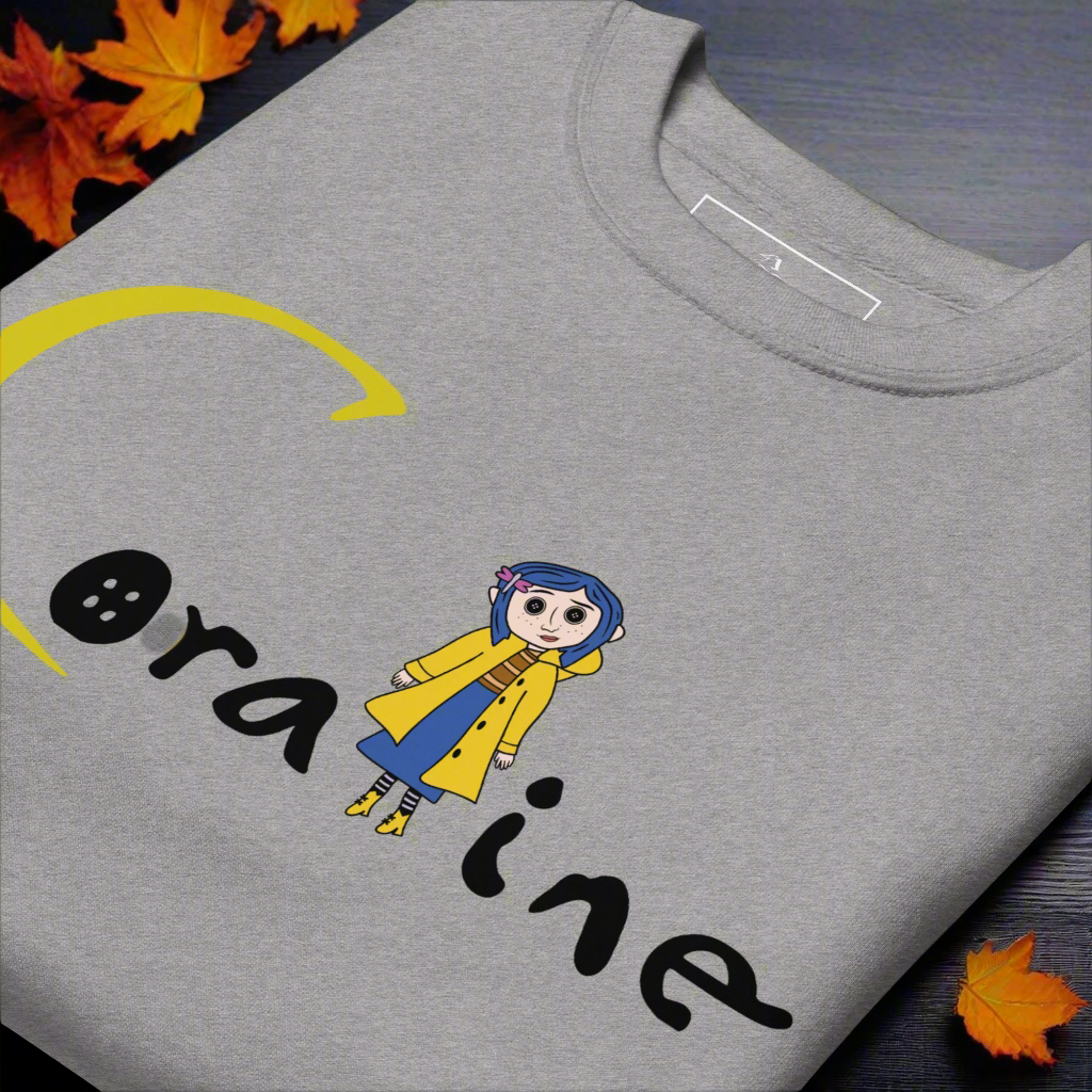 Coraline Button Eyes | Soft-Wash Sweatshirt Soft-Wash Sweatshirt Syntax & Alchemy   