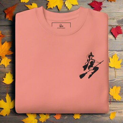 Broom Witch | Soft-Wash Sweatshirt | Embroidered Soft-Wash Sweatshirt Syntax & Alchemy Dusty Rose S 