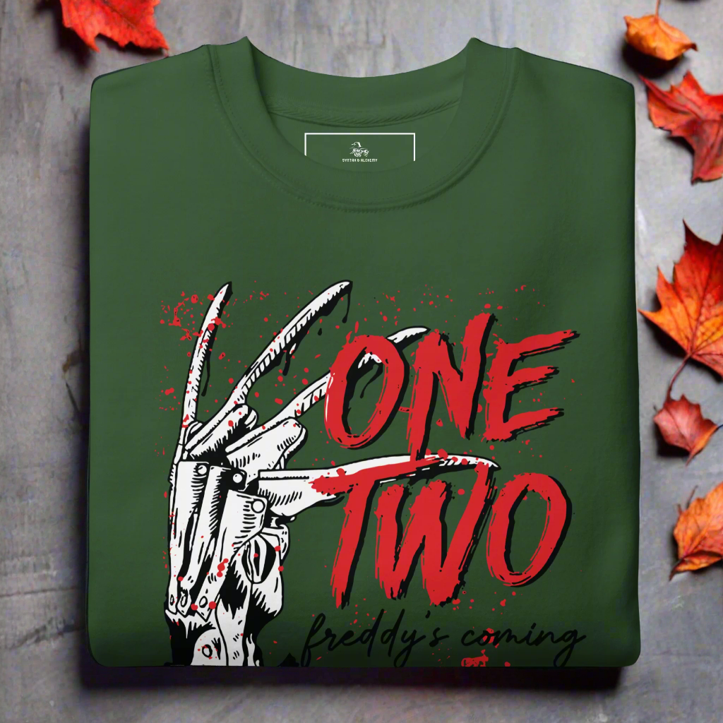 Nightmare On Elm Street | Soft-Wash Sweatshirt Soft-Wash Sweatshirt Syntax & Alchemy Forest Green S 