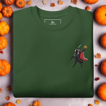 Headless Horseman | Soft-Wash Sweatshirt | Embroidered Soft-Wash Sweatshirt Syntax & Alchemy Forest Green S 