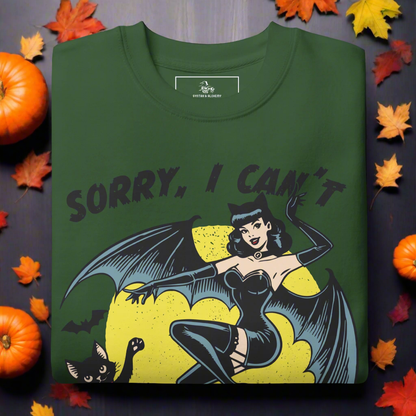 Sorry, I Can't | Soft-Wash Sweatshirt Soft-Wash Sweatshirt Syntax & Alchemy Forest Green S 