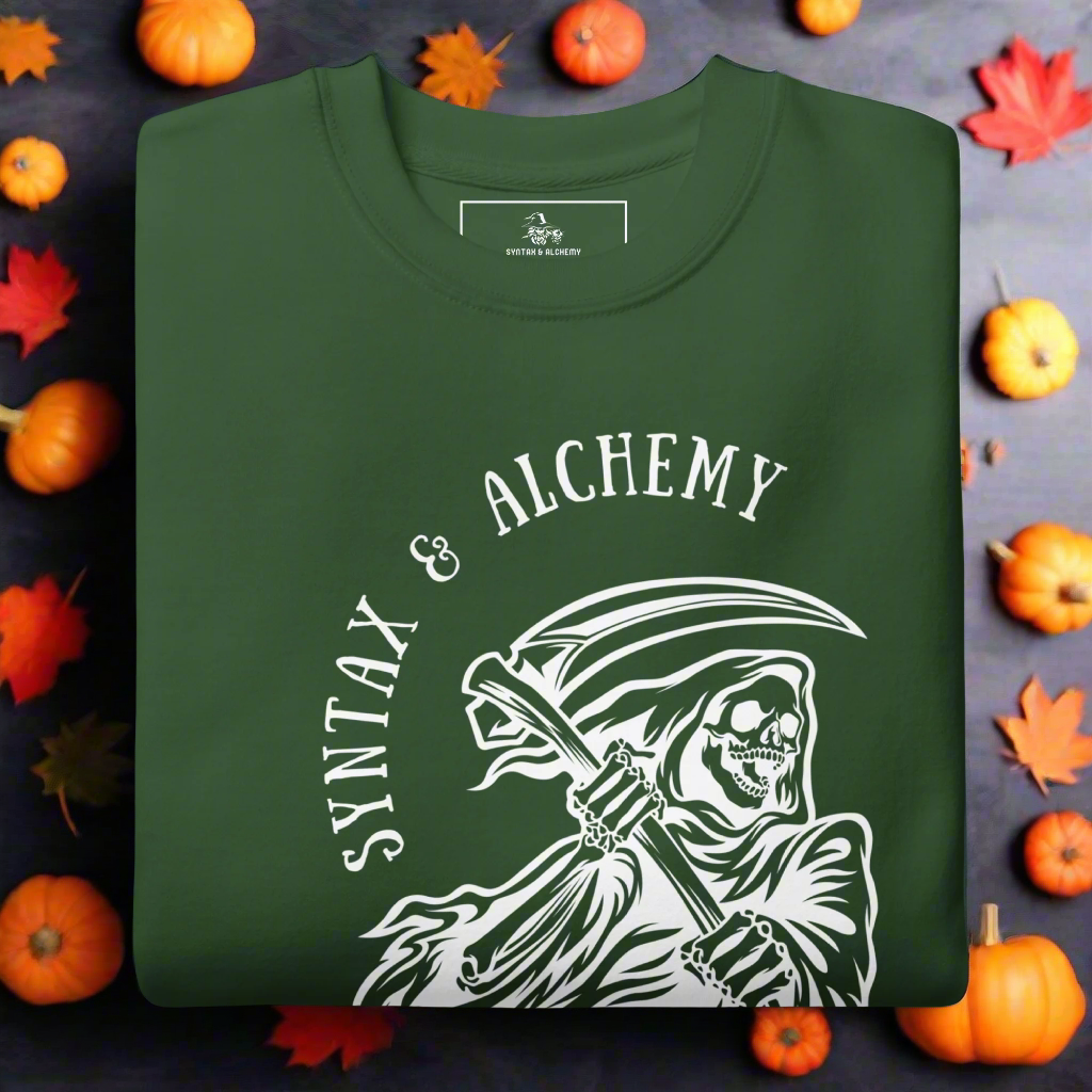 Grim Syntax | Soft-Wash Sweatshirt | White Variant Soft-Wash Sweatshirt Syntax & Alchemy Forest Green S 