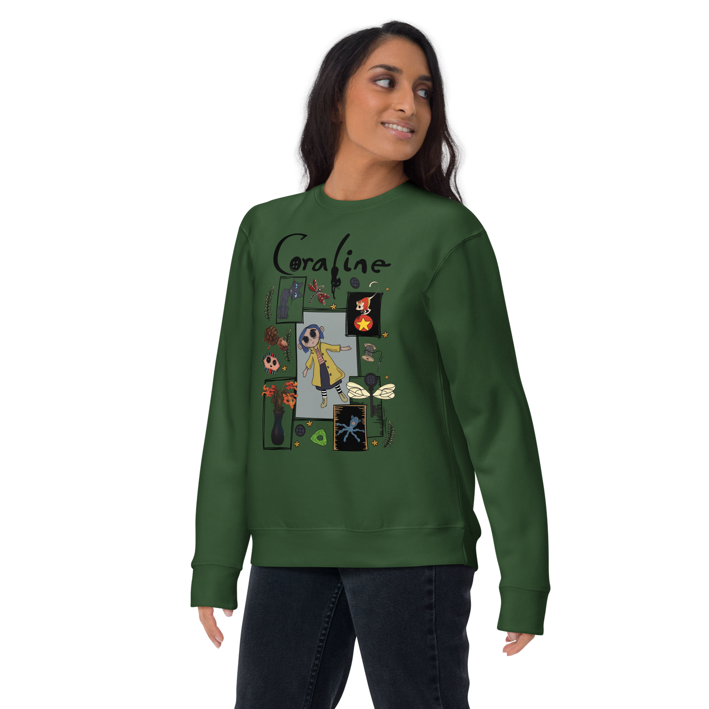 Coraline Collage | Soft-Wash Sweatshirt Soft-Wash Sweatshirt Syntax & Alchemy   