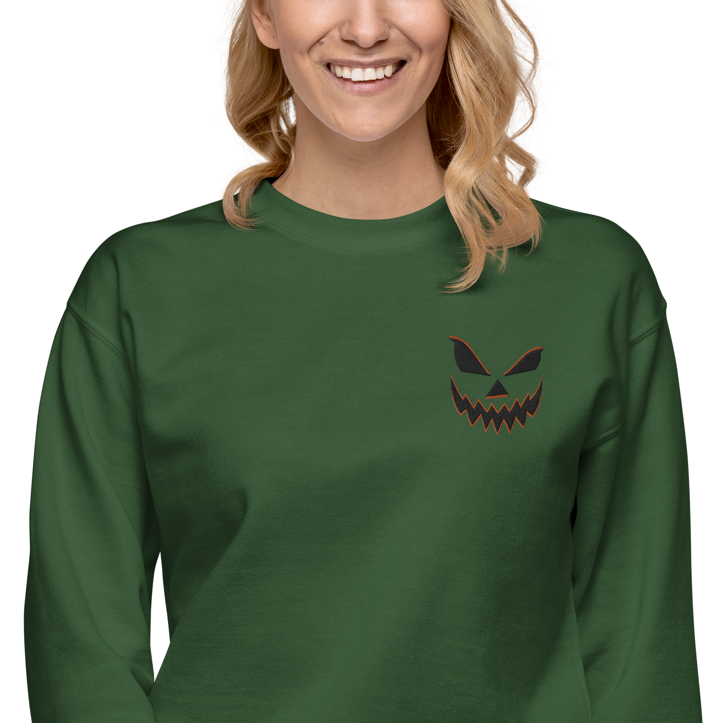 Smiling Jack O Lantern | Soft-Wash Sweatshirt | Embroidered Soft-Wash Sweatshirt Syntax & Alchemy   