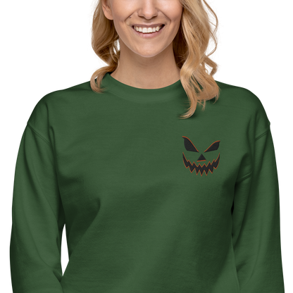 Smiling Jack O Lantern | Soft-Wash Sweatshirt | Embroidered Soft-Wash Sweatshirt Syntax & Alchemy   