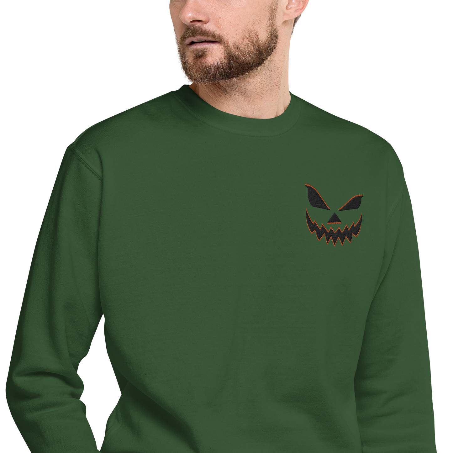 Smiling Jack O Lantern | Soft-Wash Sweatshirt | Embroidered Soft-Wash Sweatshirt Syntax & Alchemy   