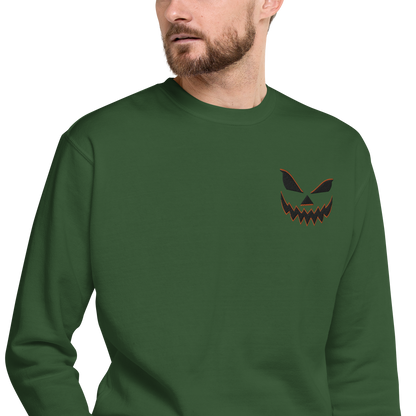 Smiling Jack O Lantern | Soft-Wash Sweatshirt | Embroidered Soft-Wash Sweatshirt Syntax & Alchemy   