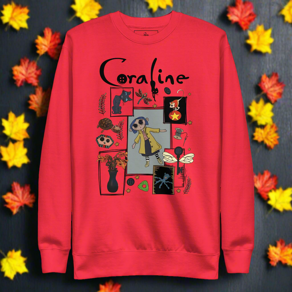 Coraline Collage | Soft-Wash Sweatshirt Soft-Wash Sweatshirt Syntax & Alchemy   