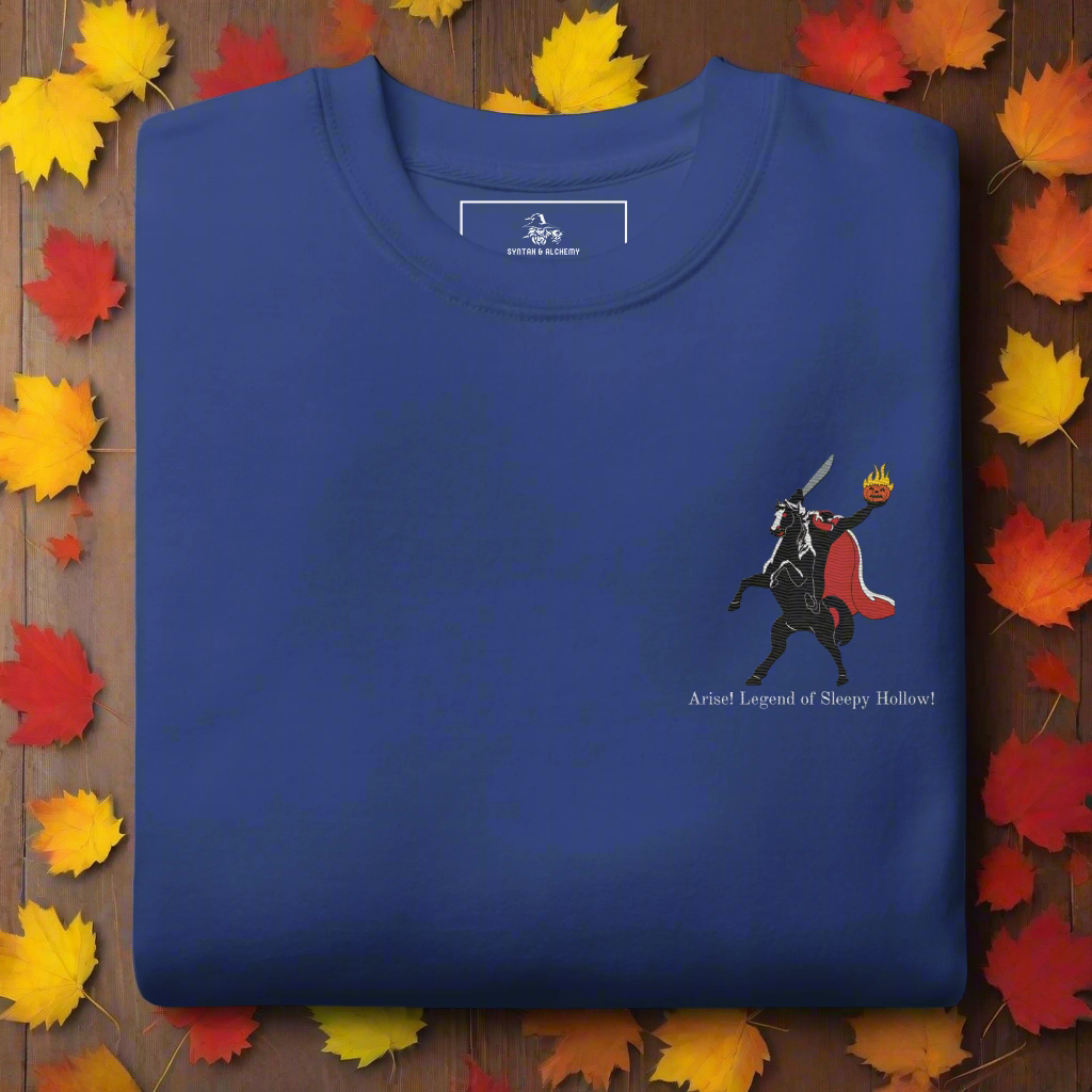 Legend of Sleepy Hollow | Soft-Wash Sweatshirt | Embroidered | White Variant | Pumpkins Soft-Wash Sweatshirt Syntax & Alchemy Team Royal S 