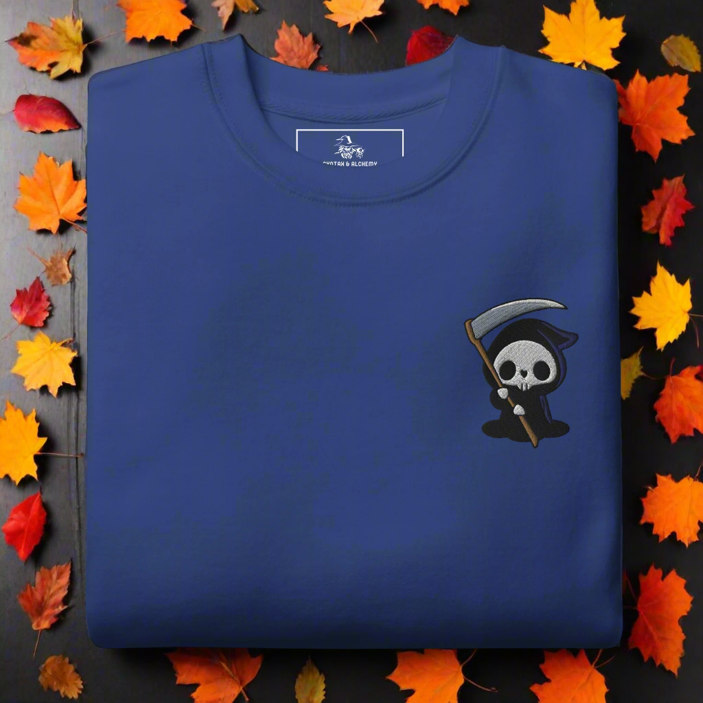 Grim Reaper | Soft-Wash Sweatshirt | Embroidered Soft-Wash Sweatshirt Syntax & Alchemy Team Royal S 