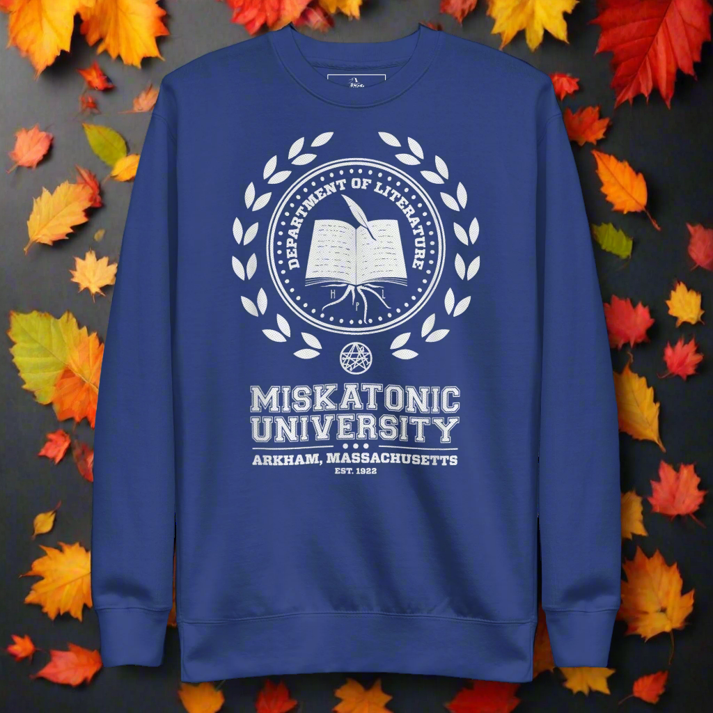 Miskatonic University | Soft-Wash Sweatshirt Soft-Wash Sweatshirt Syntax & Alchemy Team Royal S 