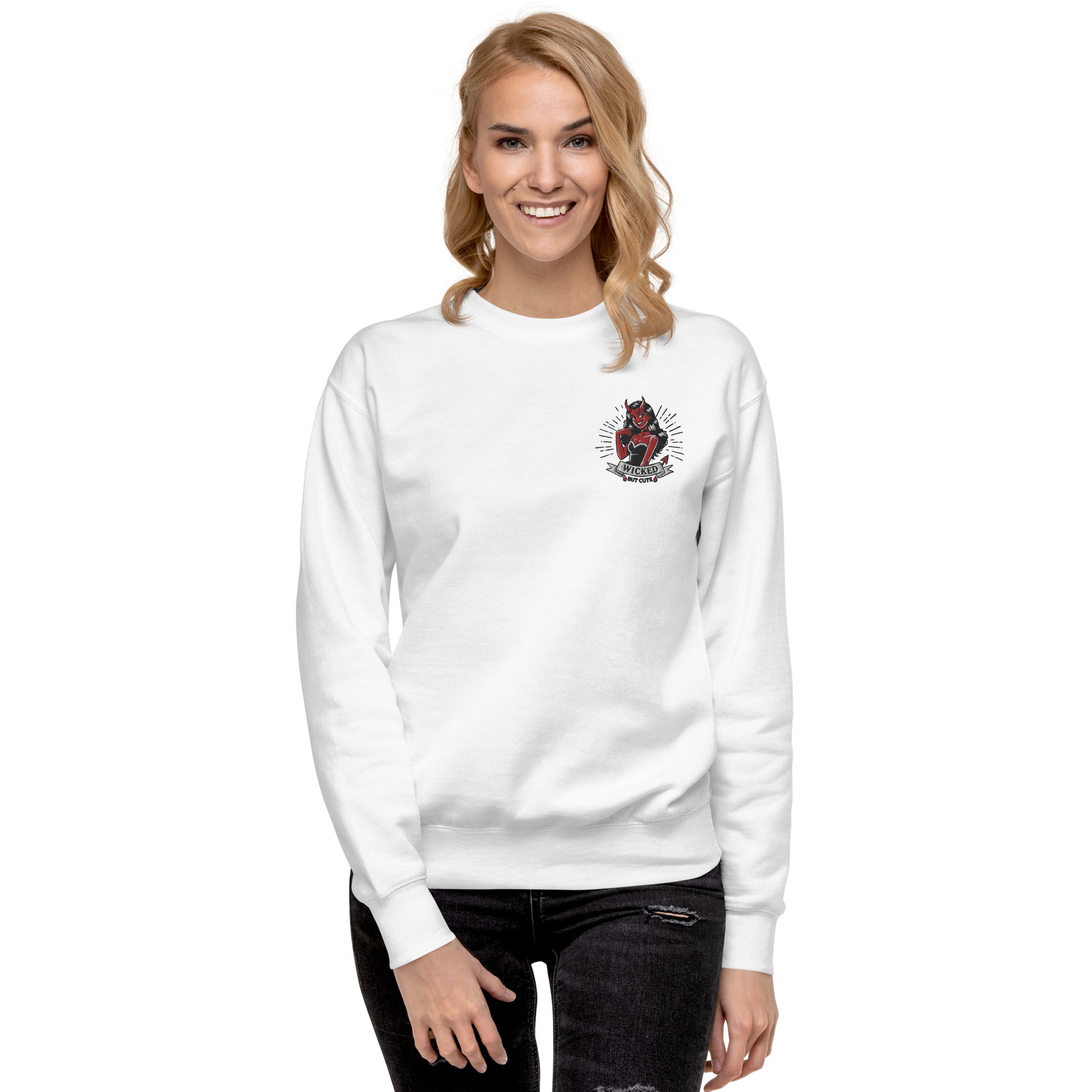 Wicked But Cute | Soft-Wash Sweatshirt | Embroidered Soft-Wash Sweatshirt Syntax & Alchemy   