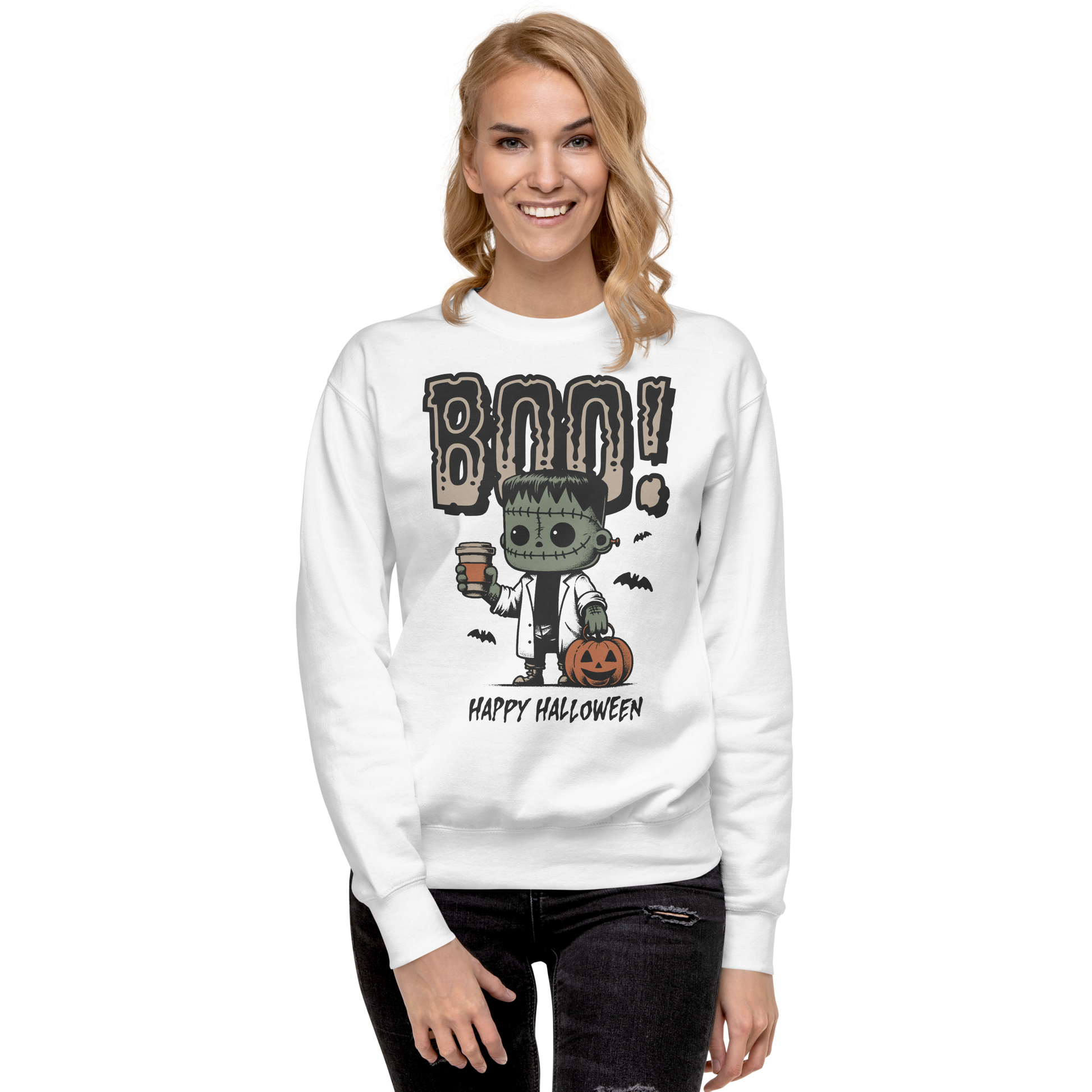 Frankenstein Boo | Soft-Wash Sweatshirt Soft-Wash Sweatshirt Syntax & Alchemy   