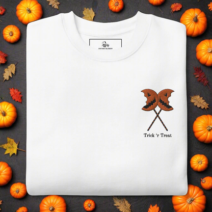 Trick 'r Treat | Soft-Wash Sweatshirt | Embroidered | Black Variant Soft-Wash Sweatshirt Syntax & Alchemy White S 