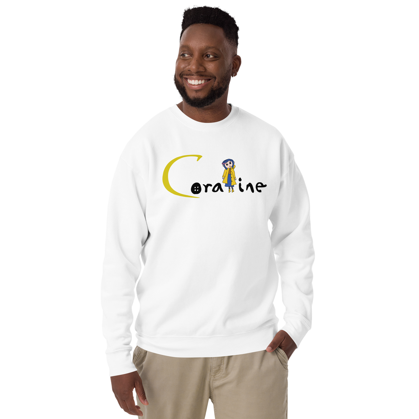 Coraline Button Eyes | Soft-Wash Sweatshirt Soft-Wash Sweatshirt Syntax & Alchemy   